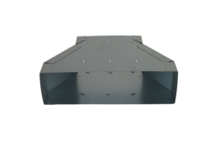 Reductor de 300 x 80 mm a 220 x 80 mm para conducto rectangular