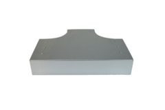 Pieza en T 90 grados 220x80 mm - 220x80 mm Pieza de entrada
