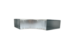 Pieza en T 90 grados 220x80 mm - 220x80 mm Pieza de entrada