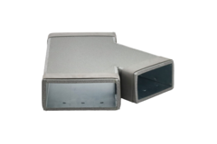 Termoducto Pieza en T 45 grados 220x80 - 170x80 para conductos