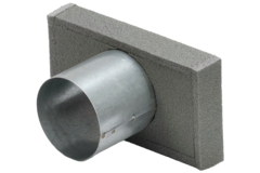 Cubierta de termoducto 170x80 con diámetro de conexión de 80 mm para conductos