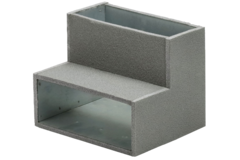 Termoducto codo 90 grados 220x80 mm vertical