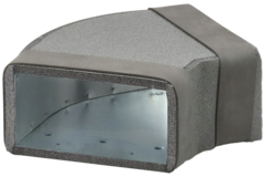 Termoducto curva 45 grados 170x80 horizontal para conductos