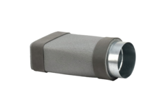 Reductor termoducto 220x80 mm a diámetro 150 mm