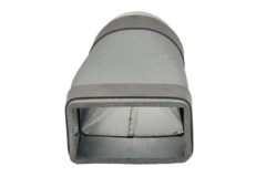 Reductor termoducto 220x80 mm a diámetro 125 mm