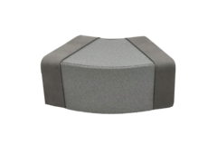 Termoducto codo 45 grados 300x80 mm horizontal