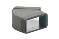 Termoducto codo 45 grados 300x80 mm horizontal