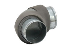 Diámetro de la curva del termoducto 80 mm 90 grados (no seguro)