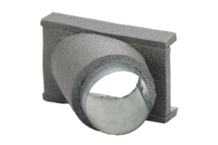 Ramal termoducto 45 grados 80 mm