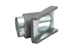 Ramal termoducto 45 grados 80 mm