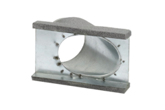 Ramal termoducto 45 grados 80 mm