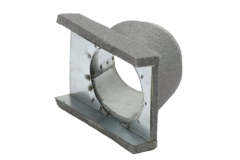 Ramal termoducto 45 grados 80 mm