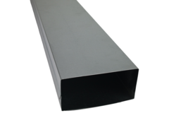 Canal fundido galvanizado 220x80 mm por longitud 1500 mm