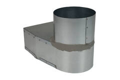 Ángulo de pizarra de 220x80 mm a 150 mm de diámetro para conductos
