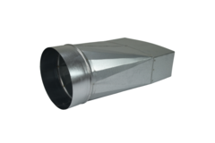 Adaptador 220x80 mm a diámetro 150 mm para canalización
