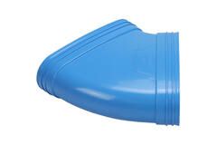 Wavin Ventiza Codo 45 grados PVC ovalado 235x80 mm horizontal M/M
