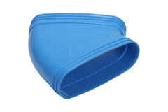 Wavin Ventiza Codo 45 grados PVC ovalado 235x80 mm horizontal M/M