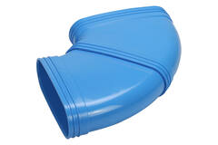 Wavin Ventiza Codo 90 grados PVC ovalado 235x80 mm horizontal M/M