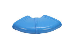 Wavin Ventiza Codo 90 grados PVC ovalado 235x80 mm horizontal M/M
