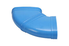 Wavin Ventiza Codo 90 grados PVC ovalado 235x80 mm horizontal M/M