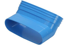 Wavin Ventiza Codo 45 grados PVC ovalado 235x80 mm vertical M/S