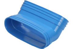 Wavin Ventiza Codo 45 grados PVC ovalado 235x80 mm vertical M/M
