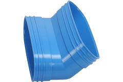 Wavin Ventiza Codo 45 grados PVC ovalado 195x80 mm vertical M/M
