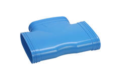 Wavin Ventiza Tubo en T 90 grados PVC ovalado 195x80 mm M/M/M