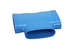Wavin Ventiza Tubo en T 90 grados PVC ovalado 195x80 mm M/M/M