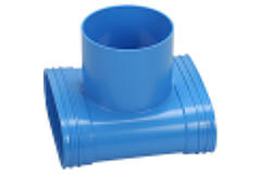 Wavin Ventiza Codo en T de PVC ovalado 195x90x70 mm por diámetro 125 mm M/M/M