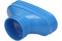 Wavin Ventiza Transición PVC ovalada 195x80 mm a 80 mm M/M