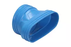 Wavin Ventiza Transición PVC ovalada 195x80 mm a 125 mm M/M