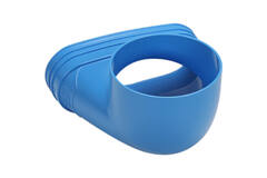 Wavin Ventiza Terminal 90 grados PVC ovalado 195x80x100 mm por diámetro 125 mm M/M