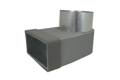 Collar termoducto 170 mm x 80 mm a diámetro 150 mm para canalización
