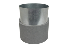 Collar termoducto 170 mm x 80 mm a diámetro 150 mm para canalización