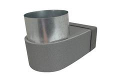 Termoducto lepe esquinero simple simétrico 220x80 mm a diámetro 160 mm