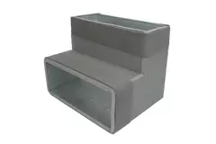 Termoducto codo 90 grados 170x80 vertical para canalización