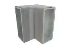 Termoducto codo 90 grados 170x80 vertical para canalización