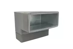 Termoducto codo 90 grados 170x80 vertical para canalización