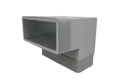 Termoducto codo 90 grados 170x80 vertical para canalización