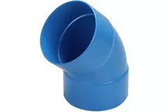 Wavin Ventiza curva 45 grados PVC redondo por diámetro 80 mm M/M