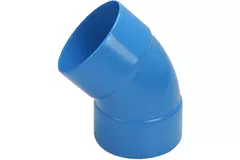 Wavin Ventiza curva 45 grados PVC redondo por diámetro 80 mm M/M