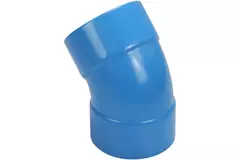 Wavin Ventiza curva 45 grados PVC redondo por diámetro 80 mm M/M