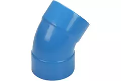 Wavin Ventiza curva 45 grados PVC redondo por diámetro 80 mm M/M