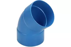 Wavin Ventiza curva 45 grados PVC redondo por diámetro 80 mm M/M
