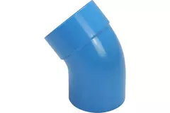 Wavin Ventiza curva 45 grados PVC redondo por diámetro 80 mm M/S