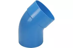 Wavin Ventiza curva 45 grados PVC redondo por diámetro 80 mm M/S