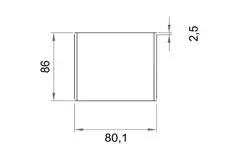Wavin Ventiza conector de pegamento PVC redondo 80 mm M/M