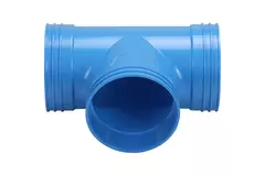 Wavin Ventiza Accesorio en T 90 grados PVC redondo por diámetro 125 mm M/M/M