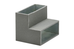 Termoducto codo 90 grados 220x80 mm vertical
